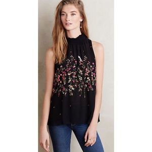 Anthropologie Floreat Sotra Embroidered Blouse XS
